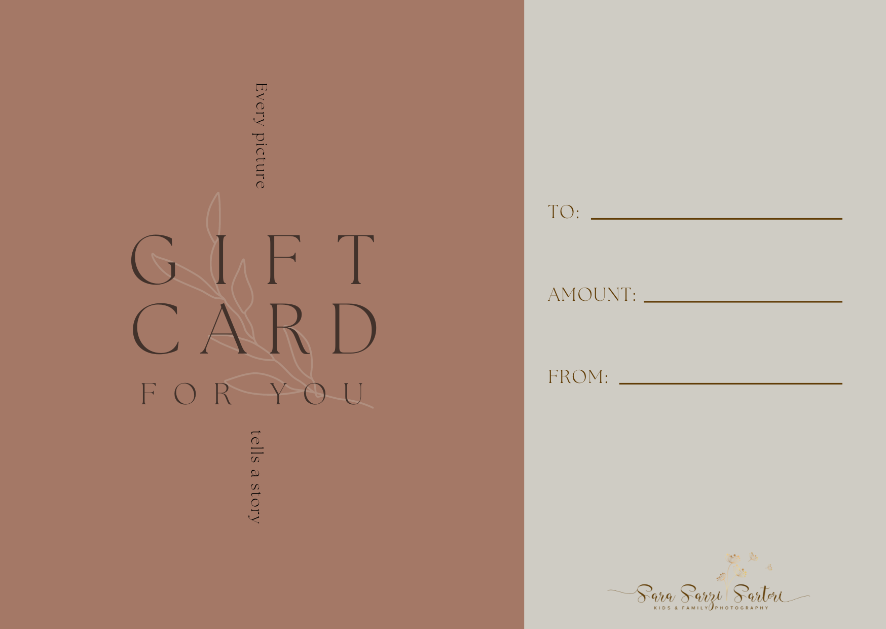 Gift card for a photoshooting. Family, Kids, pregnancy photoshooting in Luzern, Zug and Bern area